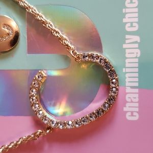 Gold necklaces w/ earrings set